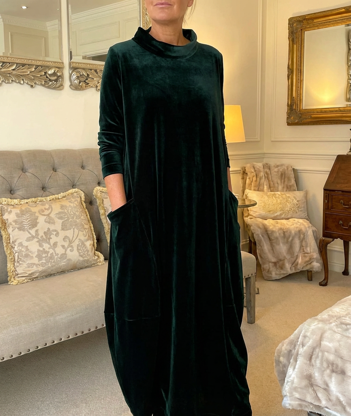 Nerea | Vestido largo de terciopelo