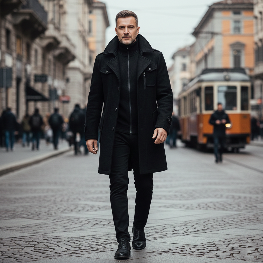 Silverio | Abrigo de Dos Piezas de Corte Refinado