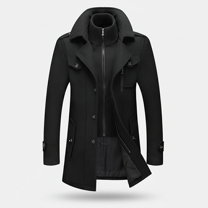 Silverio | Abrigo de Dos Piezas de Corte Refinado